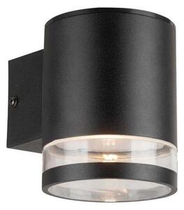 LED външно соларно стенен осветител с сензор LED/1W/3,7V 3000K IP54 черен