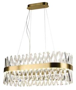 LED Димируем кристален полилей на връв LED/90W/230V + дистанционно управление
