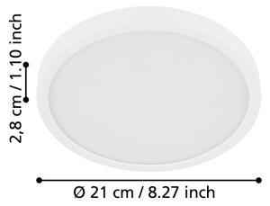 Eglo 900654 - LED Плафон за баня FUEVA LED/17W/230V бял IP44