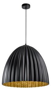 Пендел TELMA 1xE27/60W/230V Ø 70 см черен/златист