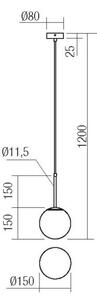 Redo 01-2623 - Пендел NIVA 1xE14/28W/230V