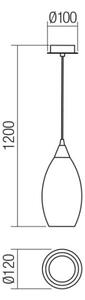 Redo 01-3189 - Пендел TANNER 1xE14/28W/230V Ø 12 см