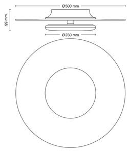 Philips- LED Димируем плафон GARNET SCENE SWITCH LED/40W/230V 2700K