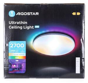 Aigostar-LED RGB Димируема лампа за баня LED/24W/230V Ø 42 см IP44 + д.у