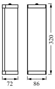 Ledvance - Аплик за баня BATHROOM CLASSIC 2xE14/12W/230V IP44