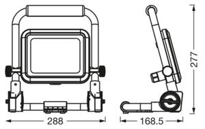 Ledvance - LED Прожектор WORKLIGHT R-STAND LED/30W/230V IP54