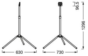 Ledvance - LED Прожектор с дръжка WORKLIGHT TRIPOD LED/10W/230V IP65