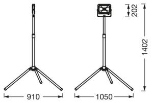 Ledvance - LED Прожектор с държач WORKLIGHT TRIPOD LED/30W/230V IP65