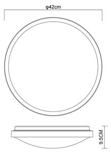 Globo 41766-24 - LED Плафониера SAMMI LED/24W/230V 3000/4500/6000K