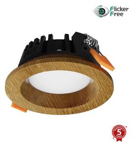 APLED - LED Лампа RONDO WOODLINE LED/3W/230V 4000K Ø 9 см дъб масивнo дървo