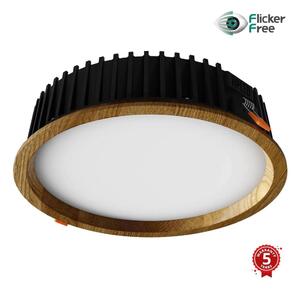 APLED - LED Лампа RONDO WOODLINE LED/18W/230V 4000K Ø 26 см дъб масивнo дървo