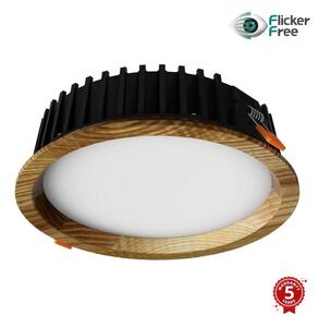 APLED - LED Лампа RONDO WOODLINE LED/12W/230V 3000K Ø 20 см пепел масивнo дървo