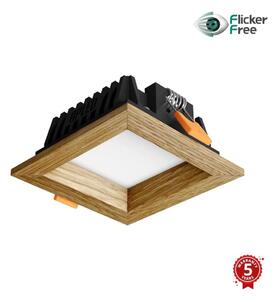 APLED - LED Лампа SQUARE WOODLINE LED/3W/230V 3000K 9x9 см дъб масивнo дървo