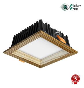 APLED - LED Лампа SQUARE WOODLINE LED/6W/230V 4000K 12x12 см пепел масивнo дървo