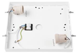 Плафон NATURAL SQUARE 2xE27/15W/230V 31x31 см бор/бял