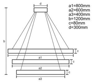 LED Димируем пендел LED/170W/230V 3000-6500K + дистанционно управление