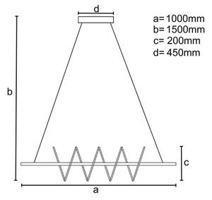 LED Димируем пендел LED/70W/230V 3000-6500K + дистанционно управление