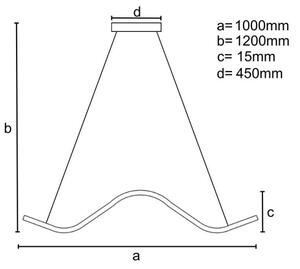 LED Димируем пендел LED/70W/230V 3000-6500K + дистанционно управление