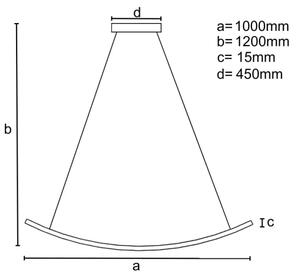 LED Димируем пендел LED/70W/230V 3000-6500K + дистанционно управление