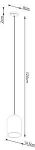 Sollux SL.1306 - Пендел NIMIS 1xE27/15W/230V бетон