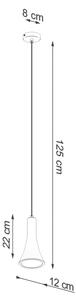 Sollux SL.1223 - Пендел REA 1xE14/12W/230V бетон