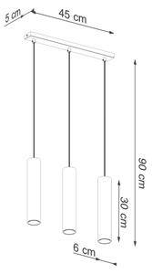 Sollux SL.1201 - Пендел LAGOS 3xGU10/10W/230V златист