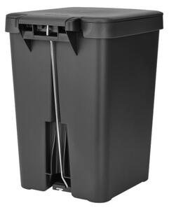 Кош за боклук с педал Brabantia StepUp 1008482, 25 л, Екологични материали, Голям отвор, Тъмносив