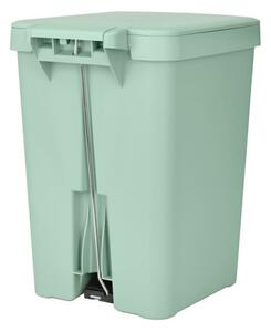 Кош за боклук с педал Brabantia StepUp 1008484, 25 л, Екологични материали, Голям отвор, Светлозелен