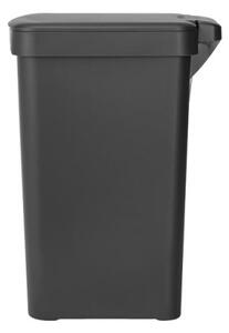 Кош за боклук с педал Brabantia StepUp 1008479, 16 л, Екологични материали, Голям отвор, Тъмносив