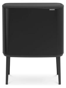 Кош за боклук Brabantia Bo Touch 651106, 36 л, Плавно и безшумно отваряне, Голям отвор, Черен