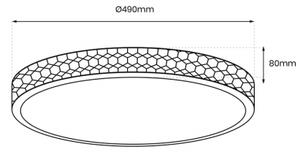 LED Плафониера SHINY LED/34W/230V прозрачен