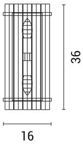 Аплик 2xE14/7W/230V златист