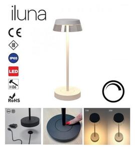 Redo 90306 - LED Димируема настолна лампа ILUNA LED/2,5W/5V 3000 mAh IP65 бял