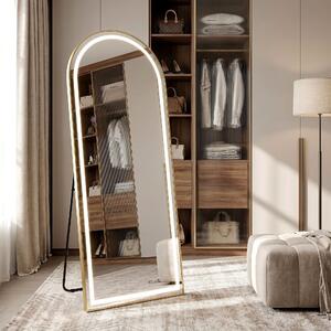 Огледало LED Orbit 50x160cm Brush Gold