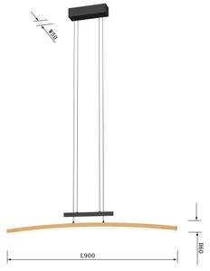 Wofi 7020-106 - LED Димируем пендел BOLOGNA LED/27W/230V