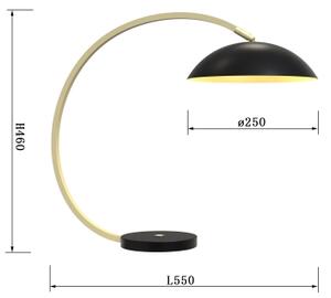 Wofi 8001-104- LED Touch димируема лампа ROSCOFF LED/10,5W/230V черен/златист