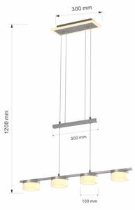 Wofi 7054-503 - LED Димируем пендел JESSE LED/21W/230V матов хром