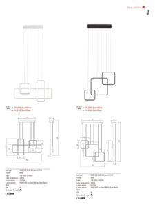 Redo 01-2098 - LED Димируем пендел THAI LED/66W/230V 3000K черен