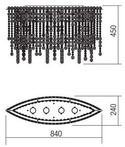 Incanti ITV CLOV4 10 60 - Полилей за повърхностен монтаж TREVI 4xGU10/50W/230V