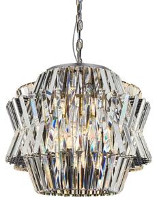 Кристален пендел CROWN 12xE14/40W/230V хром