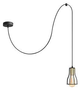 Пендел TUBE 1xE27/15W/230V черен/златист