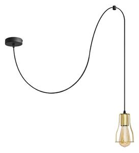Пендел TUBE LONG 1xE27/15W/230V черен/златист
