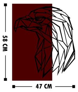Декорация за стена 47x58 см орел дърво/метал