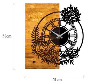 Стенен часовник 58x51 см 1xAA дърво/метал