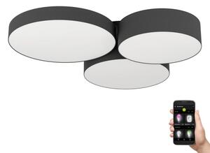 Eglo 900853-LEDRGBW Димируем плафон BARBANO-Z 3xLED/7,5W/230V черен