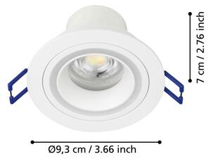 Eglo 900766 - LED RGBW Димируема лампа за вграждане CAROSSO-Z 4,7W/230V бял