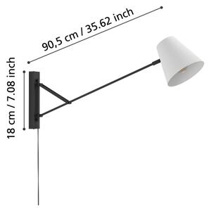 Eglo 900865 - Аплик FORCADET 1xE27/40W/230V