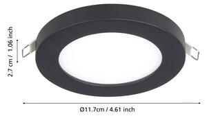 Eglo 900934 - Вградено LED осветително тяло FUEVA FLEX LED/5,5W/230V 4000K черно