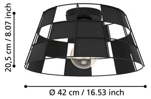 Eglo 43891 - Плафон PONTEFRACT 1xE27/40W/230V