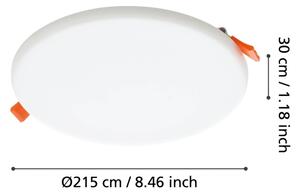 Eglo 900965 - LED Лампа за вграждане в баня RAPITA 18W/230V Ø 21,5 см IP65